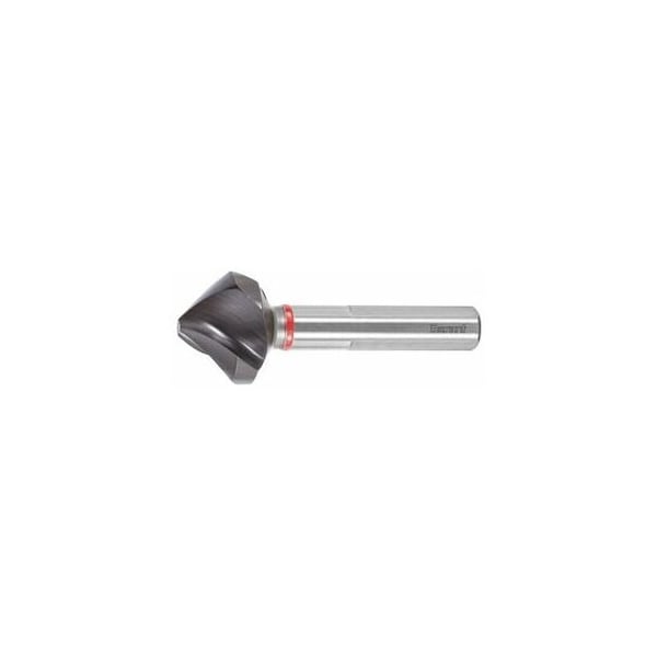 Garant Master SteelHT HSS Countersink with Unequal Spacing and 3 Drive Flats, 90 Deg, TiAlN Coated, 23 mm 150352 23 - main